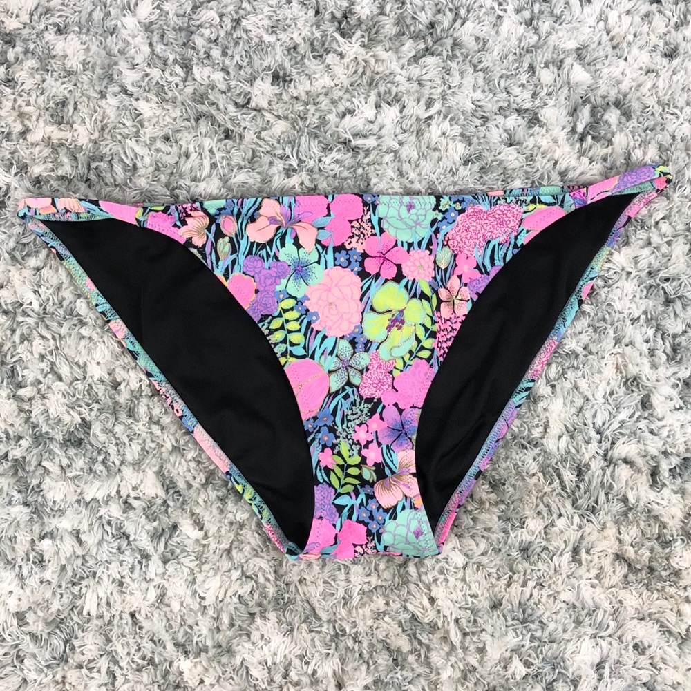 Victoria Secret floral bikini bottoms swim suit
